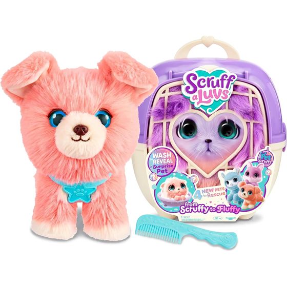 ScruffaLuvs Pet Scruffs Puppy plush with carrier